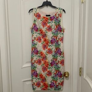 Ronni Nicole Floral Lace Stretch Sheath Dress Spring Summer Sz 10.
